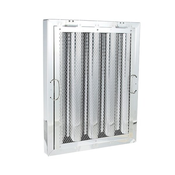 Hood Filter, Type6, S/S, 20X16 W/Spk Arst, Btm Brk